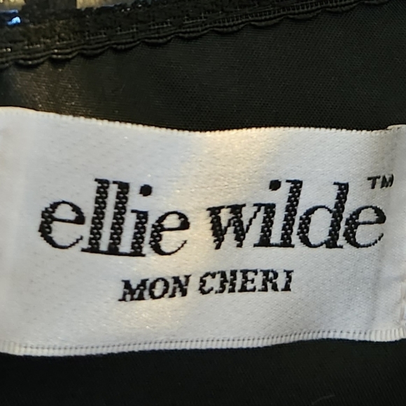 Ellie Wilde Mon Cheri Wine Colored Formal Dress - Picture 9 of 9